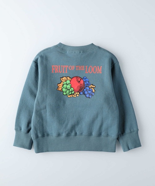 FRUIT OF THE LOOM（フルーツオブザルーム）の「【FRUIT OF THE LOOM】ロゴプリントトレーナー（スウェット・キッズ・ブルー/ライトベージュ・105/120/130/140/155）」の17枚目の写真