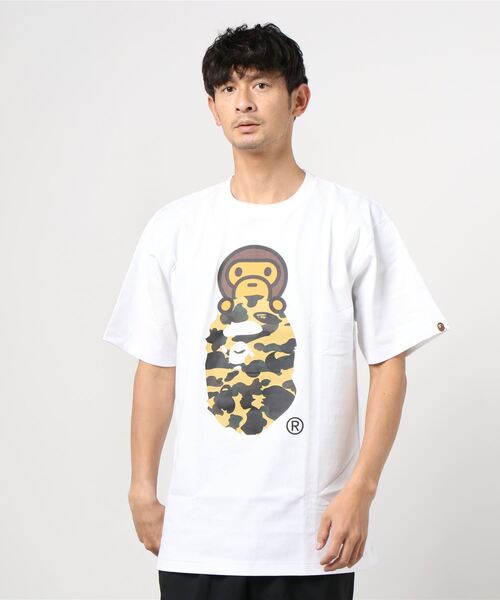 BABY MILO ア ベイシング エイプ Tシャツ ホワイト　Ｍ BABY MILO TEE（Tシャツ/カットソー）｜A BATHING APE（ア