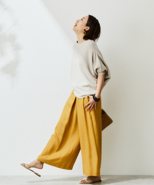 Liesse(リエス)の「アシンメトリープルオーバー(ニット/セーター・レディース・オフホワイト/ブルー系その他/スミクロ/グレー系その他/ピンク・FREE)」の1枚目の写真