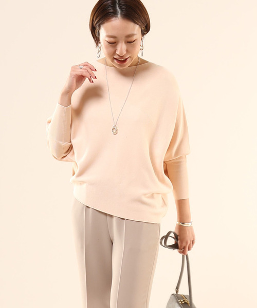 Liesse(リエス)の「アシンメトリープルオーバー(ニット/セーター・レディース・オフホワイト/ブルー系その他/スミクロ/グレー系その他/ピンク・FREE)」の5枚目の写真