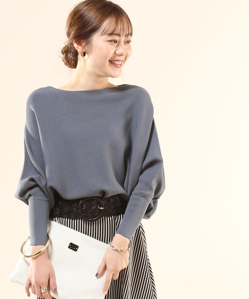 Liesse(リエス)の「アシンメトリープルオーバー(ニット/セーター・レディース・オフホワイト/ブルー系その他/スミクロ/グレー系その他/ピンク・FREE)」の14枚目の写真