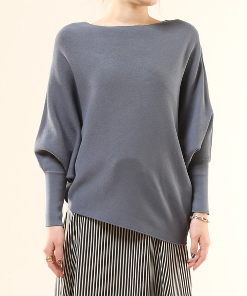 Liesse(リエス)の「アシンメトリープルオーバー(ニット/セーター・レディース・オフホワイト/ブルー系その他/スミクロ/グレー系その他/ピンク・FREE)」の10枚目の写真