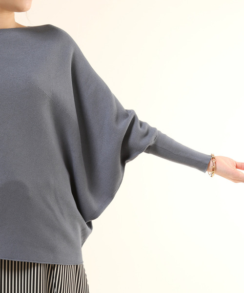 Liesse(リエス)の「アシンメトリープルオーバー(ニット/セーター・レディース・オフホワイト/ブルー系その他/スミクロ/グレー系その他/ピンク・FREE)」の6枚目の写真