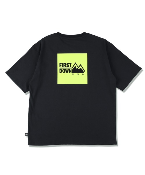 FIRST DOWN（ファーストダウン）の「S/S PRINT TEE（Tシャツ/カットソー・メンズ・ブラック/ホワイト×ブラック/ライトピンク/ホワイト×ピンク・M/L/XL）」の8枚目の写真