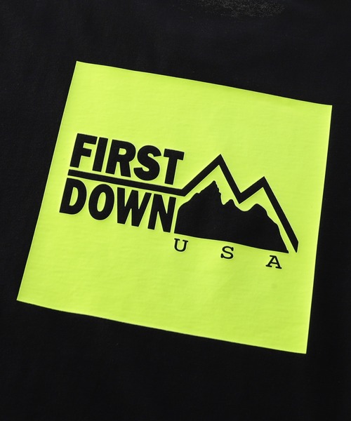 FIRST DOWN（ファーストダウン）の「S/S PRINT TEE（Tシャツ/カットソー・メンズ・ブラック/ホワイト×ブラック/ライトピンク/ホワイト×ピンク・M/L/XL）」の11枚目の写真