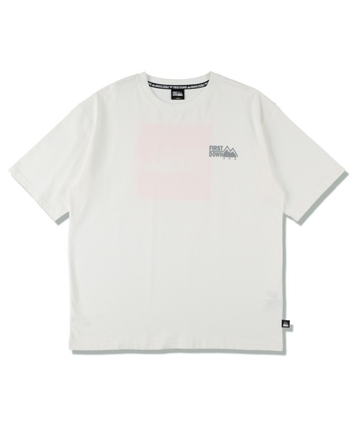 FIRST DOWN（ファーストダウン）の「S/S PRINT TEE（Tシャツ/カットソー・メンズ・ブラック/ホワイト×ブラック/ライトピンク/ホワイト×ピンク・M/L/XL）」の20枚目の写真