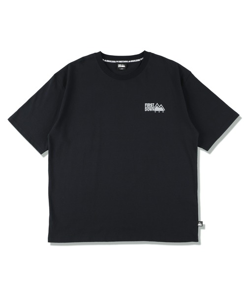 FIRST DOWN（ファーストダウン）の「S/S PRINT TEE（Tシャツ/カットソー・メンズ・ブラック/ホワイト×ブラック/ライトピンク/ホワイト×ピンク・M/L/XL）」の21枚目の写真