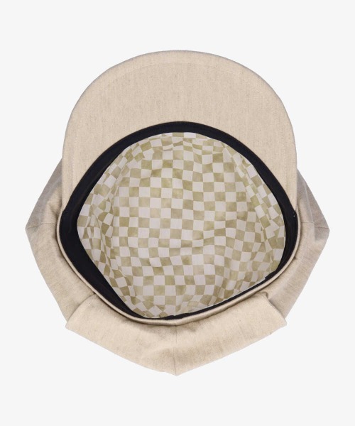 arth（アース）の「【arth】arth C/L Hard Cloth Tuck Cas/（キャスケット・メンズ・ベージュ/ブラック・58cm）」の14枚目の写真