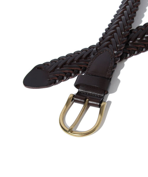 BEAMS PLUS(ビームスプラス)の「BEAMS PLUS / レザー メッシュベルト(ベルト・メンズ・ブラック/ブラウン・32inch/30inch/34inch/36inch)」の10枚目の写真
