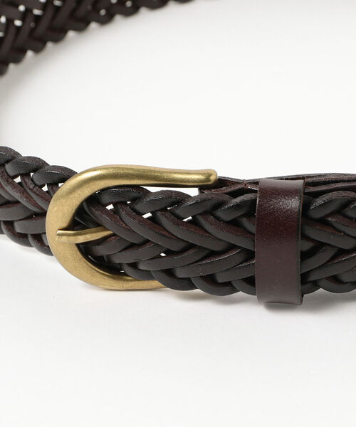 BEAMS PLUS(ビームスプラス)の「BEAMS PLUS / レザー メッシュベルト(ベルト・メンズ・ブラック/ブラウン・32inch/30inch/34inch/36inch)」の17枚目の写真