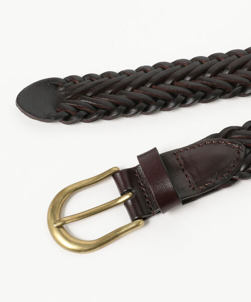 BEAMS PLUS(ビームスプラス)の「BEAMS PLUS / レザー メッシュベルト(ベルト・メンズ・ブラック/ブラウン・32inch/30inch/34inch/36inch)」の18枚目の写真