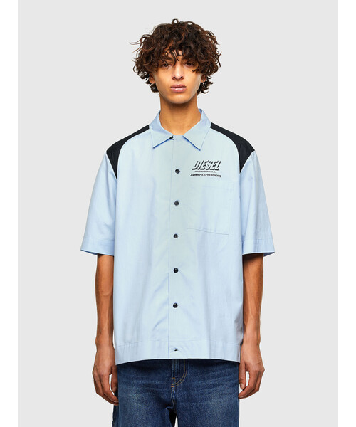 メンズ シャツ ボウリングシャツ 半袖 ロゴ プリント シャツ ブラウス Diesel ディーゼル のファッション通販 Zozotown