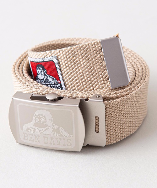 BEN DAVIS（ベンデイビス）の「【BEN DAVIS/ベンデイビス】ＧＩベルト　バックル部分ブランドロゴ（ベルト・メンズ・スミクロ/ブラック/カーキ/レッド/ネイビー/ベージュ/ホワイト/ブラウン・FREE）」の6枚目の写真