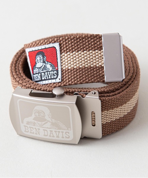 BEN DAVIS（ベンデイビス）の「【BEN DAVIS/ベンデイビス】ＧＩベルト　バックル部分ブランドロゴ（ベルト・メンズ・スミクロ/ブラック/カーキ/レッド/ネイビー/ベージュ/ホワイト/ブラウン・FREE）」の5枚目の写真