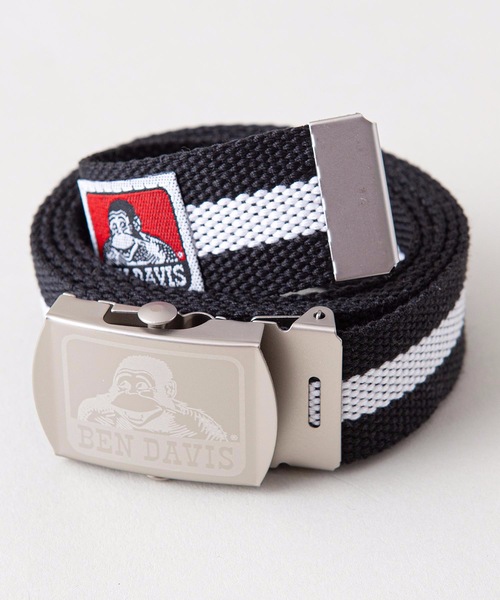 BEN DAVIS（ベンデイビス）の「【BEN DAVIS/ベンデイビス】ＧＩベルト　バックル部分ブランドロゴ（ベルト・メンズ・スミクロ/ブラック/カーキ/レッド/ネイビー/ベージュ/ホワイト/ブラウン・FREE）」の4枚目の写真