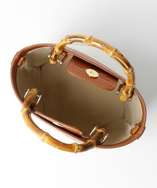 CHRISTIAN VILLA（クリスチャンヴィラ）の「[ 別注 ][ クリスチャン ヴィッラ ] CHRISTIAN VILLA FFC バンブー ハンドル ショルダー バッグ（ショルダーバッグ・レディース・モカ・FREE）」の5枚目の写真