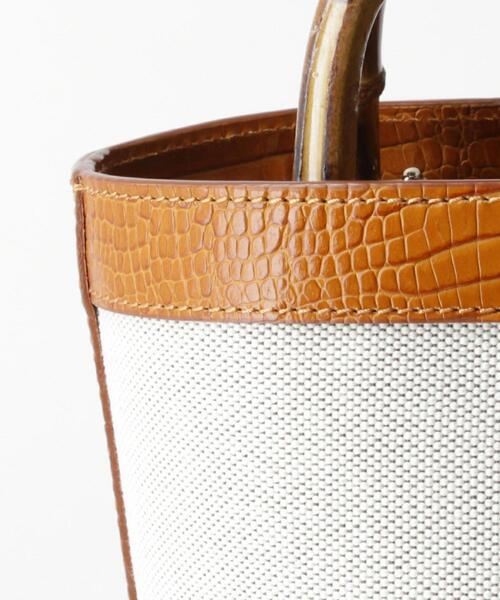 CHRISTIAN VILLA（クリスチャンヴィラ）の「[ 別注 ][ クリスチャン ヴィッラ ] CHRISTIAN VILLA FFC バンブー ハンドル ショルダー バッグ（ショルダーバッグ・レディース・モカ・FREE）」の2枚目の写真