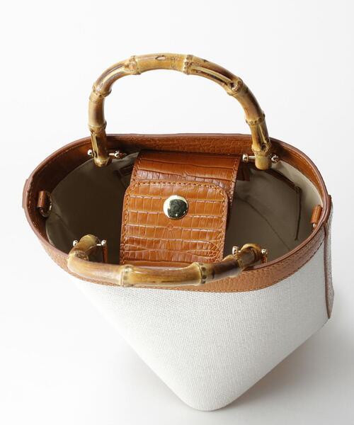 CHRISTIAN VILLA（クリスチャンヴィラ）の「[ 別注 ][ クリスチャン ヴィッラ ] CHRISTIAN VILLA FFC バンブー ハンドル ショルダー バッグ（ショルダーバッグ・レディース・モカ・FREE）」の8枚目の写真