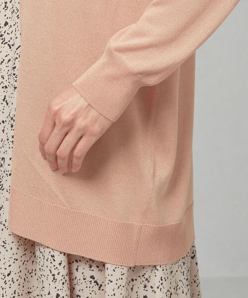 closet story（クローゼットストーリー）の「＜closet story＞□セッショクレイカン キナガシ カーディガン -手洗い可能-（カーディガン/ボレロ・レディース・ライトグレー/ライトピンク・FREE）」の7枚目の写真