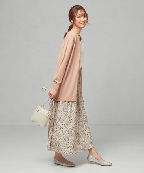 closet story（クローゼットストーリー）の「＜closet story＞□セッショクレイカン キナガシ カーディガン -手洗い可能-（カーディガン/ボレロ・レディース・ライトグレー/ライトピンク・FREE）」の10枚目の写真