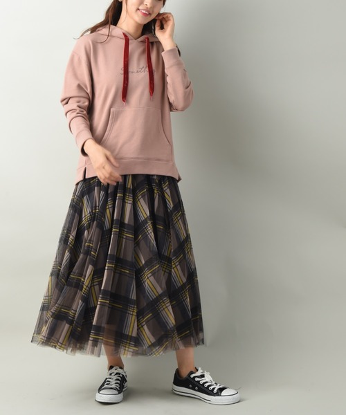 SOMETHING（サムシング）の「【ＳＯＭＥＴＨＩＮＧ】ＳＯＭＥＴＨＩＮＧ　ＬＯＧＯ　ＨＯＯＤＩＥ（パーカー・レディース・ベージュ/パープル/ピンク・FREE）」の21枚目の写真