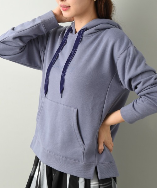 SOMETHING（サムシング）の「【ＳＯＭＥＴＨＩＮＧ】ＳＯＭＥＴＨＩＮＧ　ＬＯＧＯ　ＨＯＯＤＩＥ（パーカー・レディース・ベージュ/パープル/ピンク・FREE）」の6枚目の写真