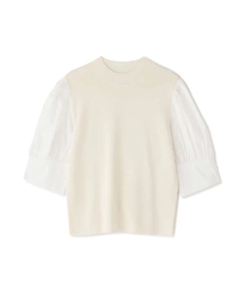 N.(N. Natural Beauty Basic)(エヌエヌナチュラルビューティーベーシック)の「◆総針ハイネックドッキングニット(ニット/セーター・レディース・ブラック/ベージュ/ナチュラル・MEDIUM)」の21枚目の写真