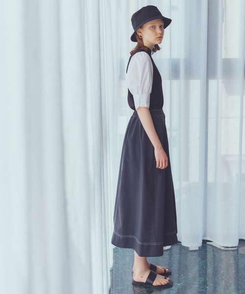 N.(N. Natural Beauty Basic)(エヌエヌナチュラルビューティーベーシック)の「◆総針ハイネックドッキングニット(ニット/セーター・レディース・ブラック/ベージュ/ナチュラル・MEDIUM)」の13枚目の写真