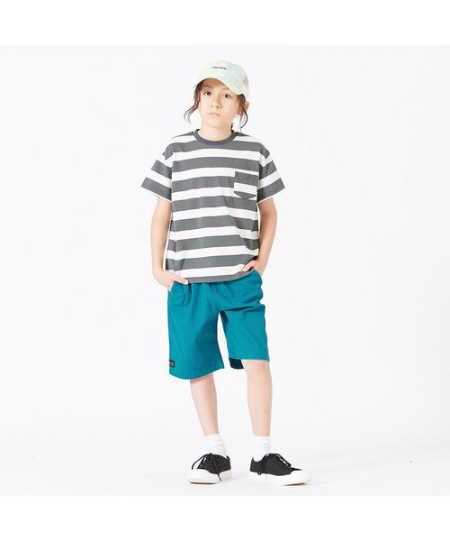 BREEZE（ブリーズ）の「ウエストコードカラーパンツ 5分丈＿ストレッチ（その他パンツ・キッズ・ターコイズブルー/ブラック/キャメル/レインボー/パープル・100/130/150/90/120/140/110）」の8枚目の写真