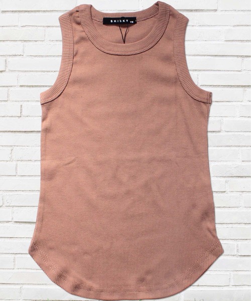 THE CASUAL（カジュアル）の「無地 ボーダー テレコロングタンクトップ キッズ（タンクトップ・キッズ・グレー系1/ブラック/ブラウン系/グレー系/オフホワイト/チャコール/ベージュ/モカ/ネイビー/カーキ/カーキ系/杢グレー・140cm/130cm/160cm/110cm/150cm/120cm/100cm）」の8枚目の写真