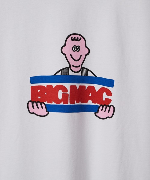 BIG MAC（ビッグマック）の「【BIG MAC×FACE】別注LOGO Shirt Sleeve TEE/ロゴプリントTシャツ（Tシャツ/カットソー・メンズ・ブラック/ホワイト・MEDIUM/LARGE）」の4枚目の写真