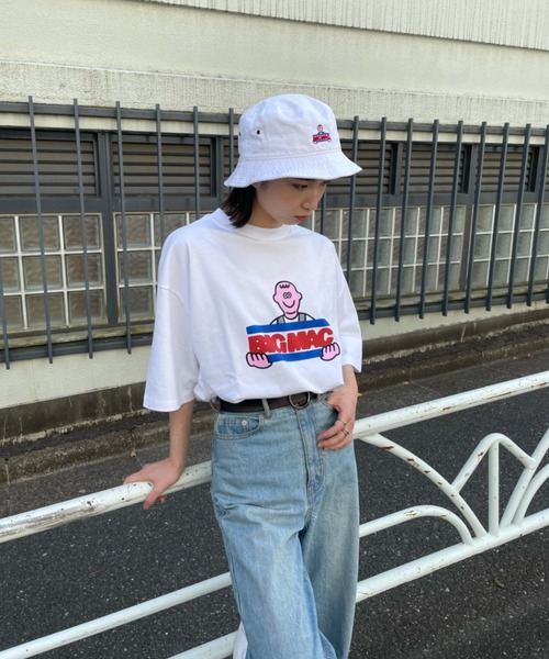 BIG MAC（ビッグマック）の「【BIG MAC×FACE】別注LOGO Shirt Sleeve TEE/ロゴプリントTシャツ（Tシャツ/カットソー・メンズ・ブラック/ホワイト・MEDIUM/LARGE）」の10枚目の写真