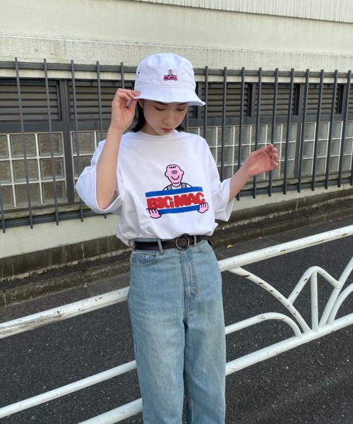 BIG MAC（ビッグマック）の「【BIG MAC×FACE】別注LOGO Shirt Sleeve TEE/ロゴプリントTシャツ（Tシャツ/カットソー・メンズ・ブラック/ホワイト・MEDIUM/LARGE）」の11枚目の写真