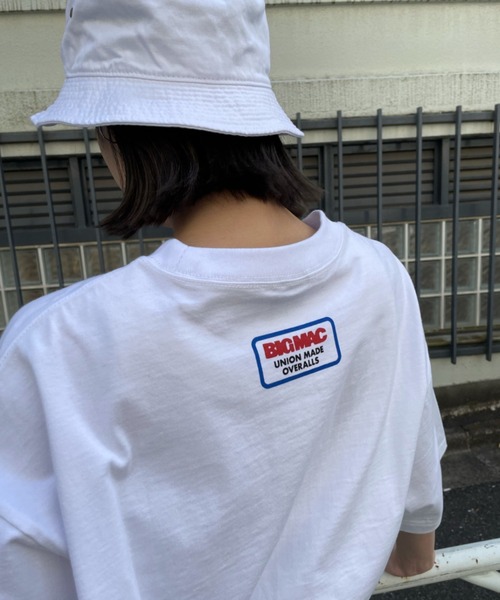 BIG MAC（ビッグマック）の「【BIG MAC×FACE】別注LOGO Shirt Sleeve TEE/ロゴプリントTシャツ（Tシャツ/カットソー・メンズ・ブラック/ホワイト・MEDIUM/LARGE）」の12枚目の写真