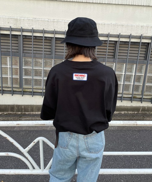 BIG MAC（ビッグマック）の「【BIG MAC×FACE】別注LOGO Shirt Sleeve TEE/ロゴプリントTシャツ（Tシャツ/カットソー・メンズ・ブラック/ホワイト・MEDIUM/LARGE）」の16枚目の写真