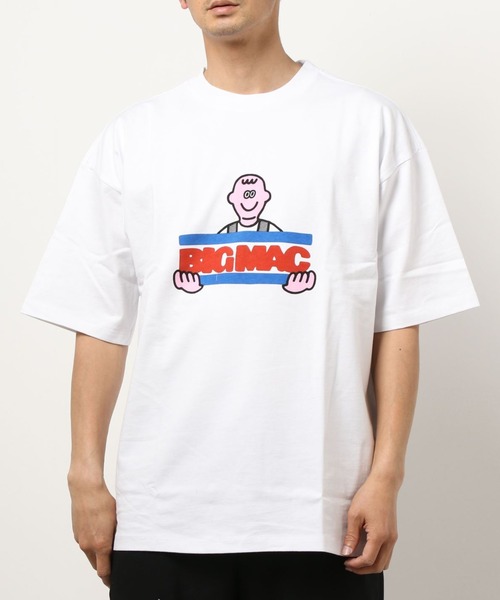 BIG MAC（ビッグマック）の「【BIG MAC×FACE】別注LOGO Shirt Sleeve TEE/ロゴプリントTシャツ（Tシャツ/カットソー・メンズ・ブラック/ホワイト・MEDIUM/LARGE）」の20枚目の写真