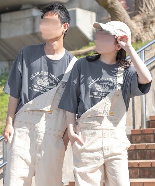 PairPair(ペアペア)の「BIGロゴT(ユニセックス)(Tシャツ/カットソー・レディース・オフホワイト/モカ/スミクロ/グレイッシュブルー・FREE)」の4枚目の写真