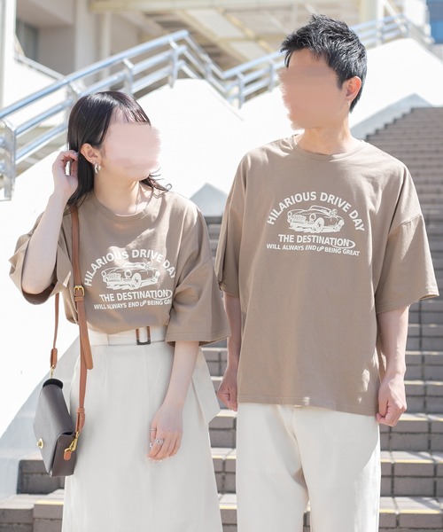 PairPair(ペアペア)の「BIGロゴT(ユニセックス)(Tシャツ/カットソー・レディース・オフホワイト/モカ/スミクロ/グレイッシュブルー・FREE)」の1枚目の写真