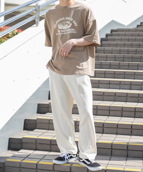 PairPair(ペアペア)の「BIGロゴT(ユニセックス)(Tシャツ/カットソー・レディース・オフホワイト/モカ/スミクロ/グレイッシュブルー・FREE)」の12枚目の写真