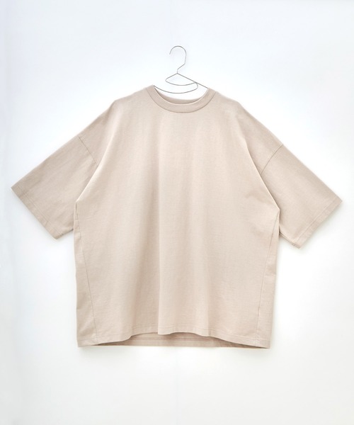 EMMA CLOTHES（エマクローズ）の「ヘビー天竺オーバーサイズS/Sカットソー EMMA CLOTHES（Tシャツ/カットソー・メンズ・ブラック/ブルー系その他/グリーン系その他/パープル/ライトベージュ/オフホワイト/チャコール・M/L）」の8枚目の写真