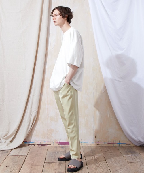 EMMA CLOTHES（エマクローズ）の「ヘビー天竺オーバーサイズS/Sカットソー EMMA CLOTHES（Tシャツ/カットソー・メンズ・ブラック/ブルー系その他/グリーン系その他/パープル/ライトベージュ/オフホワイト/チャコール・M/L）」の17枚目の写真