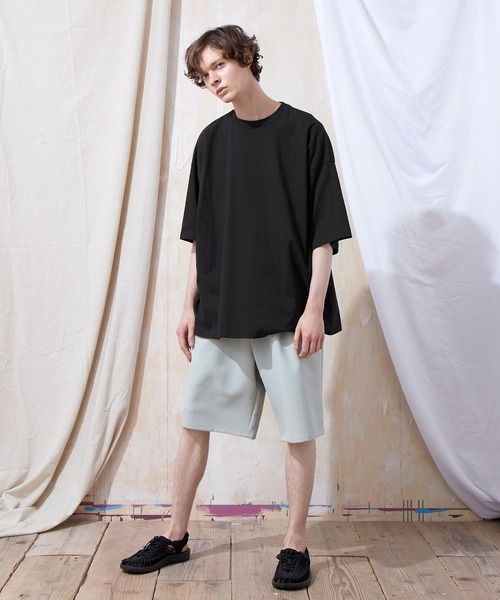 EMMA CLOTHES（エマクローズ）の「ヘビー天竺オーバーサイズS/Sカットソー EMMA CLOTHES（Tシャツ/カットソー・メンズ・ブラック/ブルー系その他/グリーン系その他/パープル/ライトベージュ/オフホワイト/チャコール・M/L）」の20枚目の写真