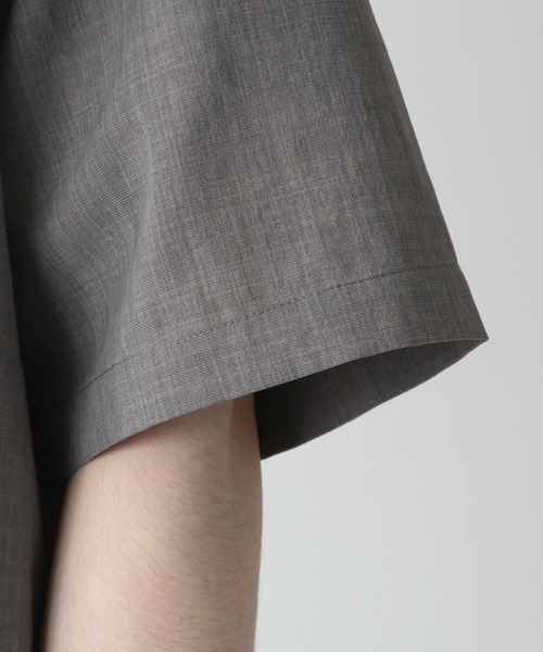 RAGEBLUE（レイジブルー）の「＜セットアップ着用可能＞シャリテック/リネンタッチオープンカラーシャツ/936495（シャツ/ブラウス・メンズ・ブラック/ダークグリーン/グレー系その他/キャメル・MEDIUM/LARGE）」の17枚目の写真
