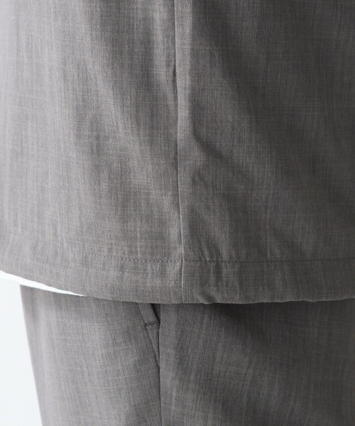 RAGEBLUE（レイジブルー）の「＜セットアップ着用可能＞シャリテック/リネンタッチオープンカラーシャツ/936495（シャツ/ブラウス・メンズ・ブラック/ダークグリーン/グレー系その他/キャメル・MEDIUM/LARGE）」の11枚目の写真