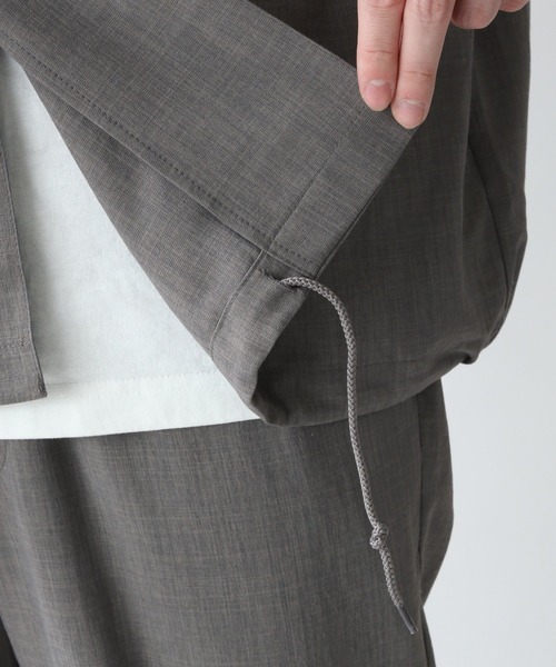 RAGEBLUE（レイジブルー）の「＜セットアップ着用可能＞シャリテック/リネンタッチオープンカラーシャツ/936495（シャツ/ブラウス・メンズ・ブラック/ダークグリーン/グレー系その他/キャメル・MEDIUM/LARGE）」の21枚目の写真