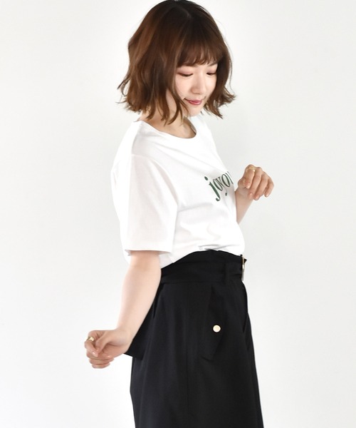 RETRO GIRL(レトロガール)の「アソートロゴレギュラーTee(Tシャツ/カットソー・レディース・ライトブルー/ブラック/レッド/オフホワイト・FREE)」の13枚目の写真