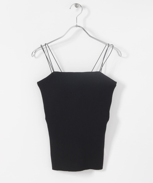 SENSE OF PLACE by URBAN RESEARCH(センスオブプレイスバイアーバンリサーチ)の「カップツキニットキャミソール(キャミソール・レディース・ライトベージュ/ベージュ/ブラック・ONE)」の5枚目の写真