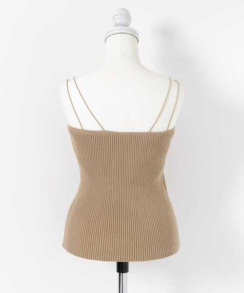 SENSE OF PLACE by URBAN RESEARCH(センスオブプレイスバイアーバンリサーチ)の「カップツキニットキャミソール(キャミソール・レディース・ライトベージュ/ベージュ/ブラック・ONE)」の9枚目の写真