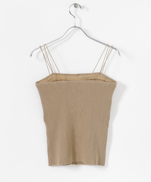 SENSE OF PLACE by URBAN RESEARCH(センスオブプレイスバイアーバンリサーチ)の「カップツキニットキャミソール(キャミソール・レディース・ライトベージュ/ベージュ/ブラック・ONE)」の13枚目の写真