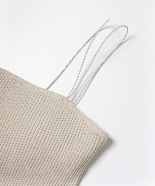 SENSE OF PLACE by URBAN RESEARCH(センスオブプレイスバイアーバンリサーチ)の「カップツキニットキャミソール(キャミソール・レディース・ライトベージュ/ベージュ/ブラック・ONE)」の15枚目の写真